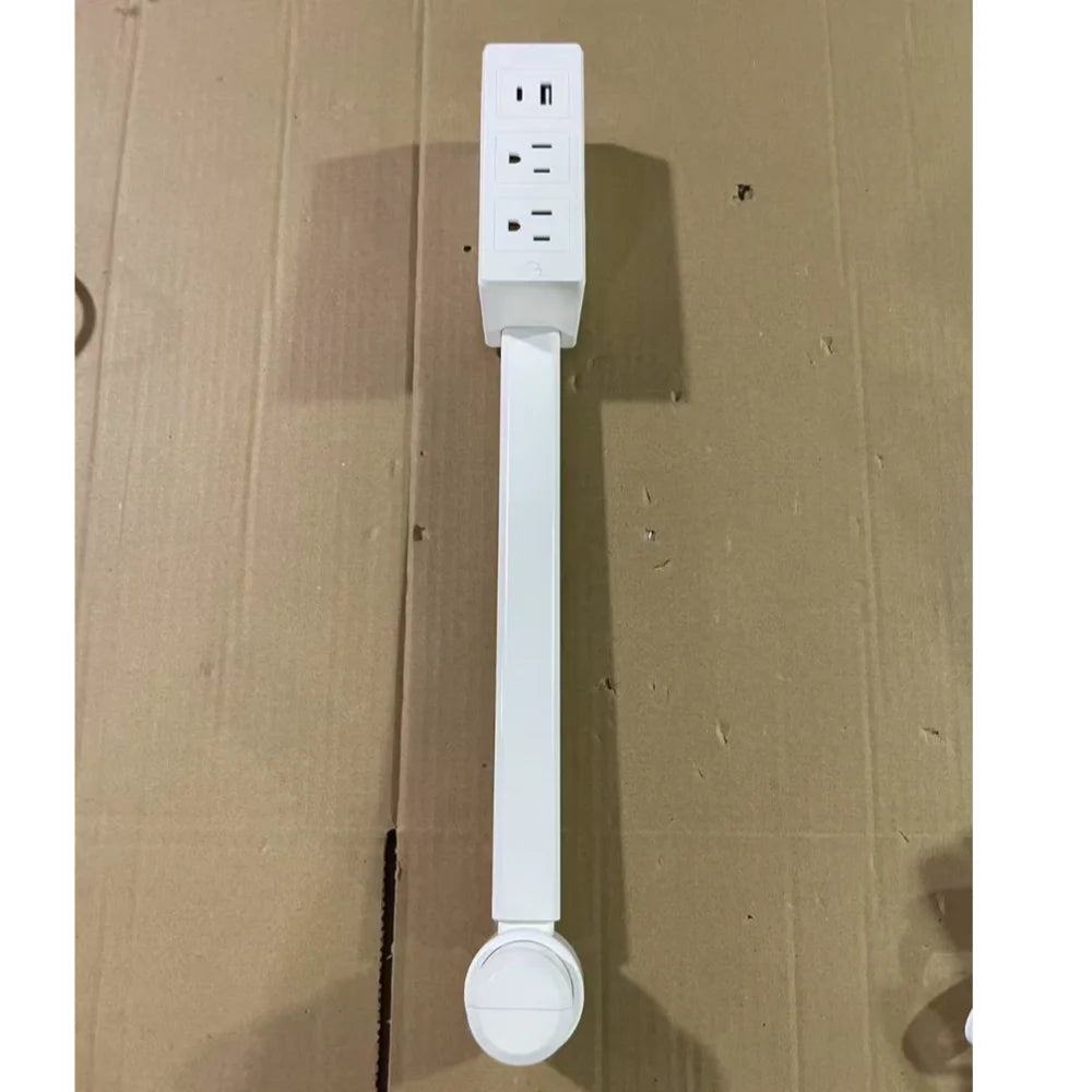 Electrical Outlet Extender Flat Plug Power Strip Features Rotates 180° Power Outlets Extender Use behind Sofas Nightstands Desk